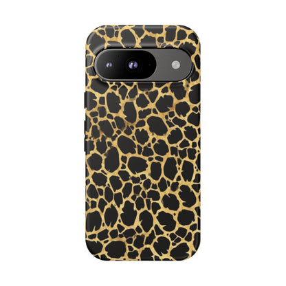 Giraffe Print Tough Phone Case — Durable Leopard-Style Protective Cover