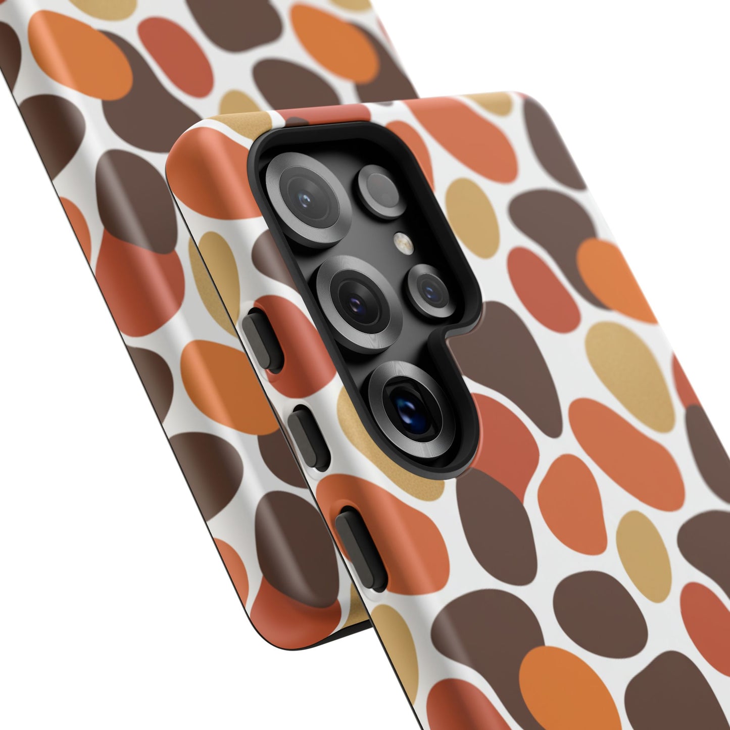 Phone Case — Retro Pebble Pattern in Warm Autumn Colors