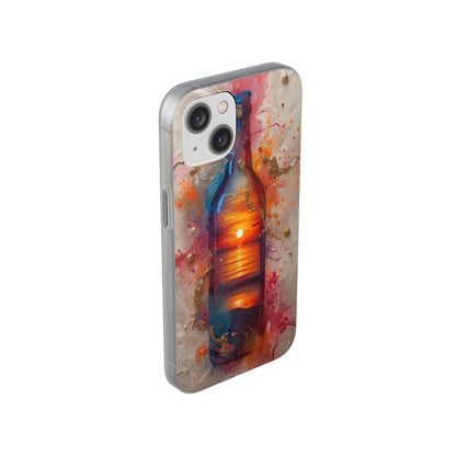 Copy of Floral Holographic Phone Case — Iridescent Leaves & Flowers Flexi Case