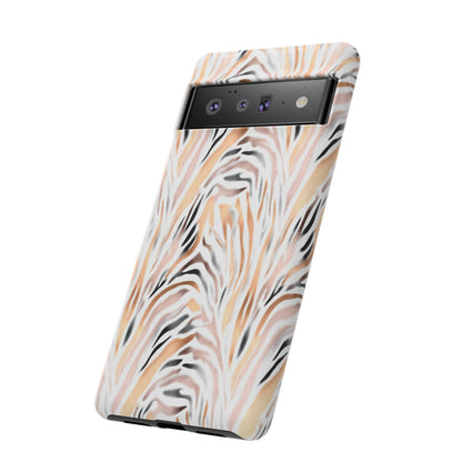 Tough Case — Neutral Watercolor Tiger Stripe Phone Case