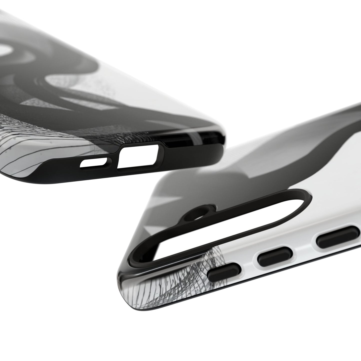 Phone Case — Monochrome Abstract Protective Cover