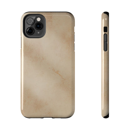 Tough Phone Case — Vintage Beige Marble Protective Phone Cover