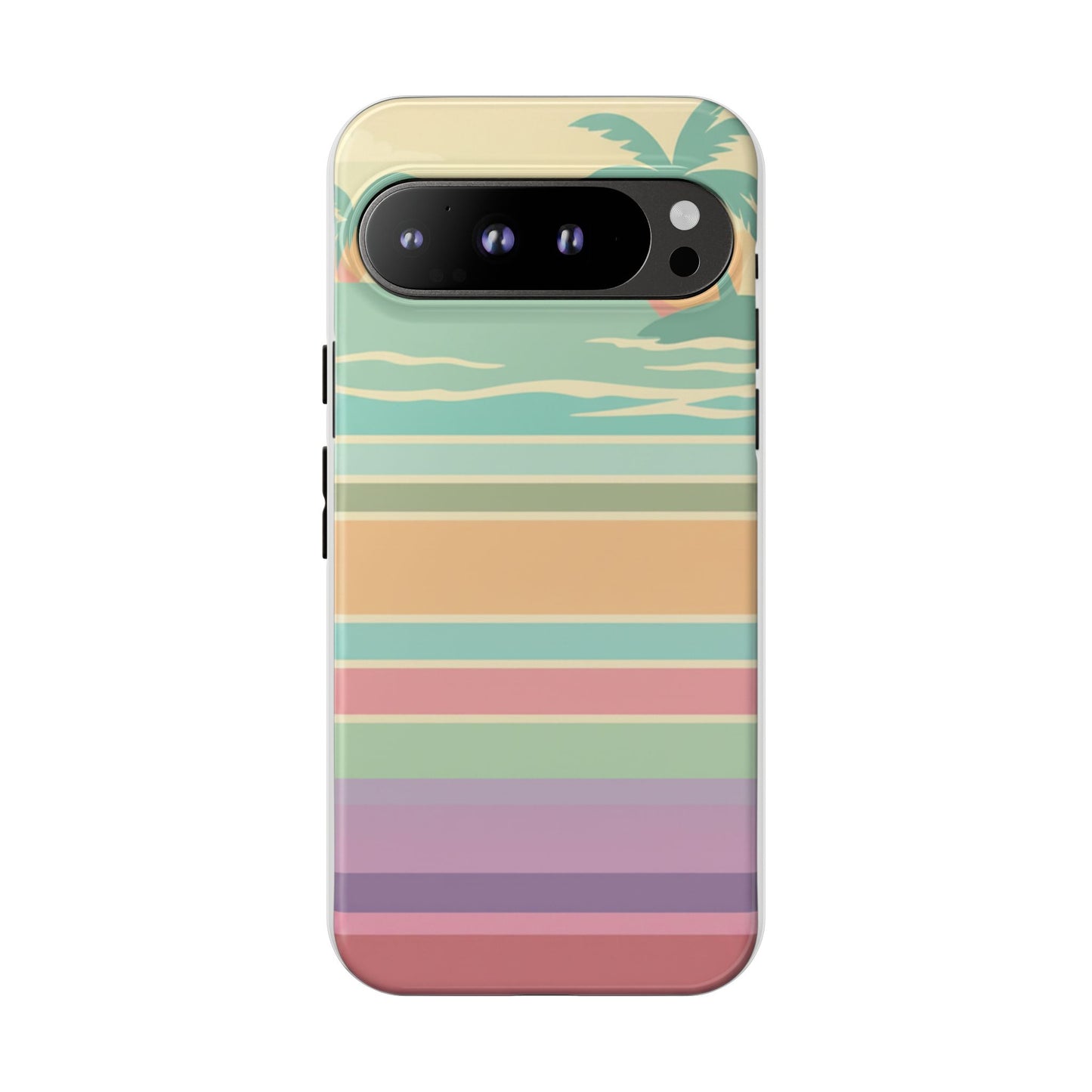 Tough Case — Retro Pastel Sunset Palm Tree Phone Case