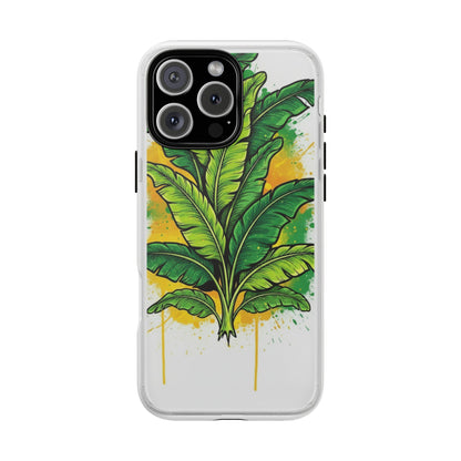 Tropical Banana Leaf Phone Case — Vibrant Green Plant Protector