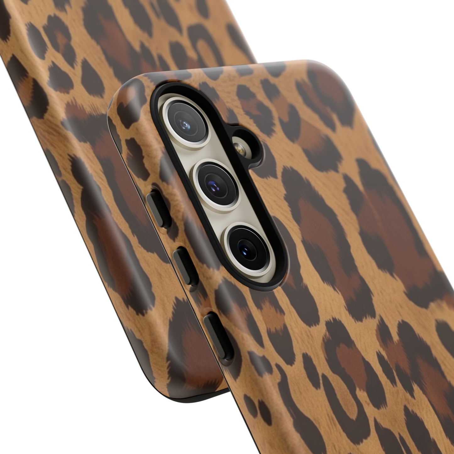 Leopard Print Tough Phone Case — Durable Animal Print Protective Cover