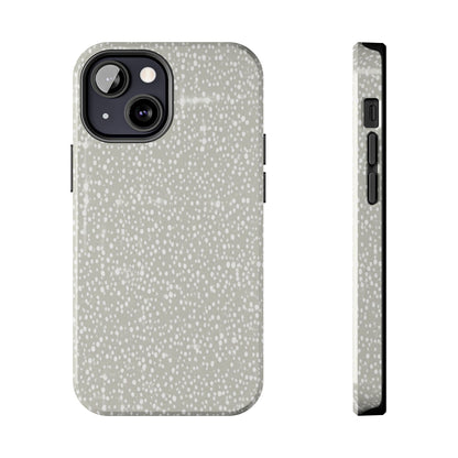 Speckled Gray Tough Phone Case — Protective Shockproof iPhone Cover