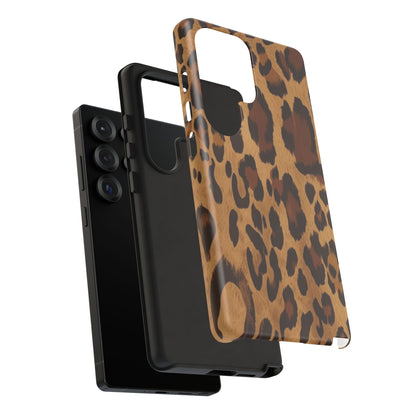 Leopard Print Tough Phone Case — Durable Animal Print Protective Cover