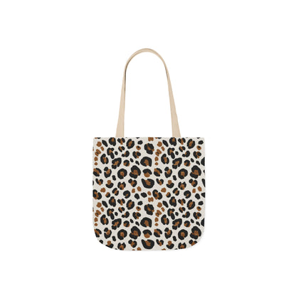 Leopard Print Canvas Tote Bag — Chic Animal-Print Shopper