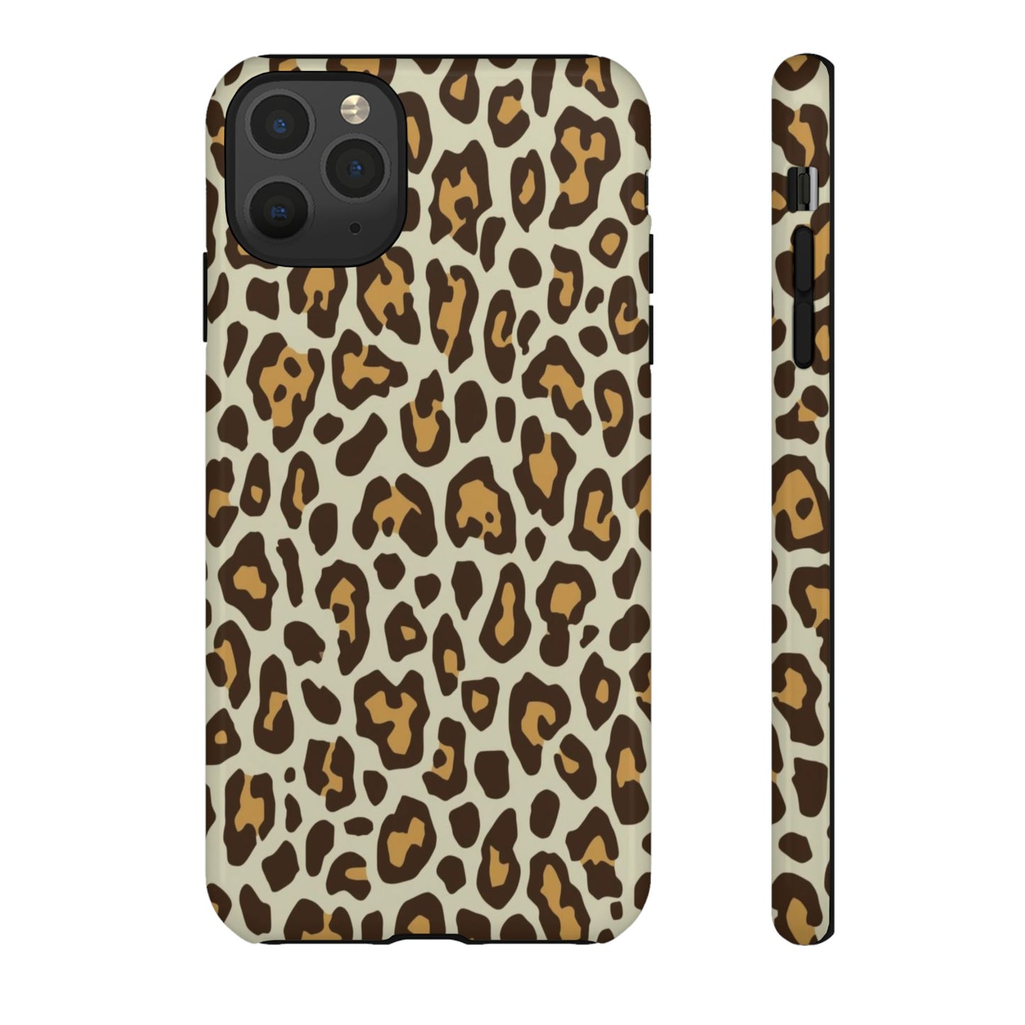 Leopard Print Tough Phone Case — Durable Protective Animal Print Case