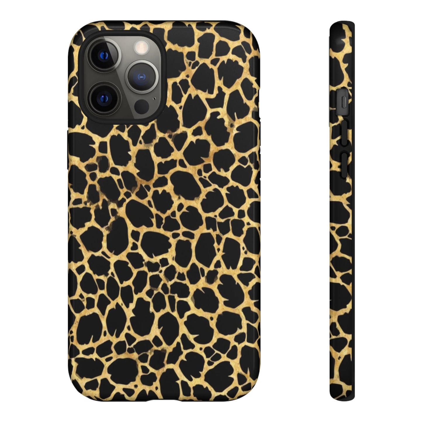 Giraffe Print Tough Phone Case — Durable Leopard-Style Protective Cover