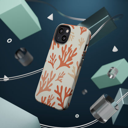 Coral Reef Magnetic Impact Phone Case — Protective MagSafe-Compatible Design