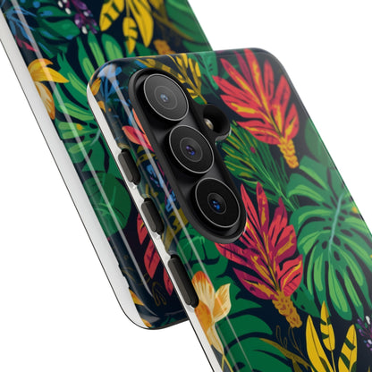 Tropical Floral Phone Case — Vibrant Jungle Leaf Protective Cover