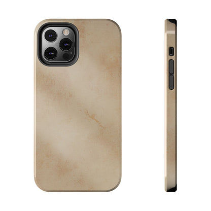 Tough Phone Case — Vintage Beige Marble Protective Phone Cover