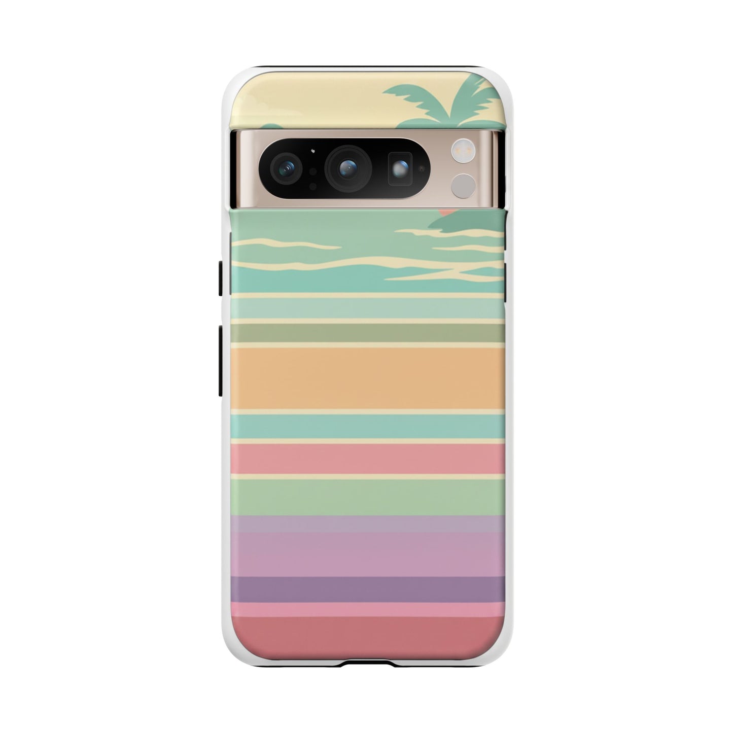 Tough Case — Retro Pastel Sunset Palm Tree Phone Case