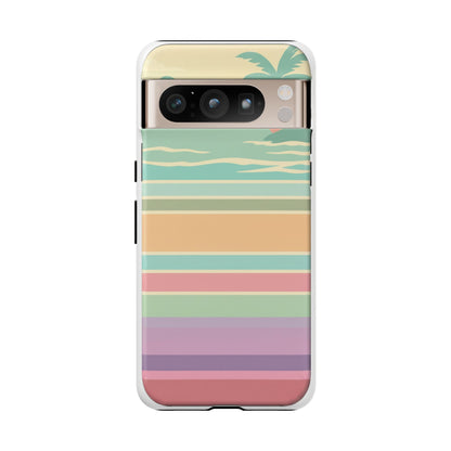 Tough Case — Retro Pastel Sunset Palm Tree Phone Case