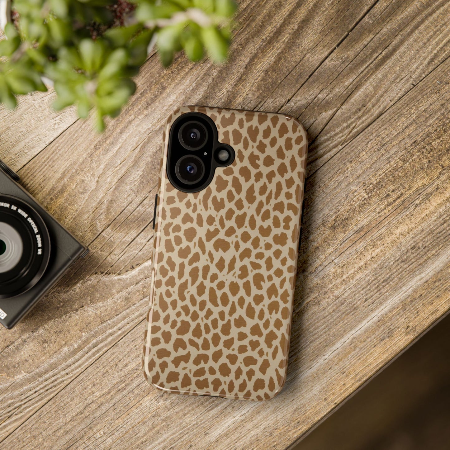 Leopard Print Tough Phone Case — Slim Protective Animal Pattern