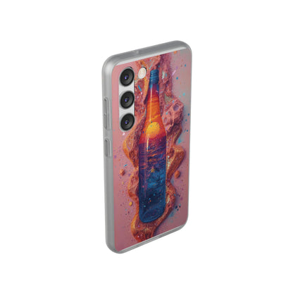 Phone Case — Surreal Sunset Bottle Art Flexible Protective Cover