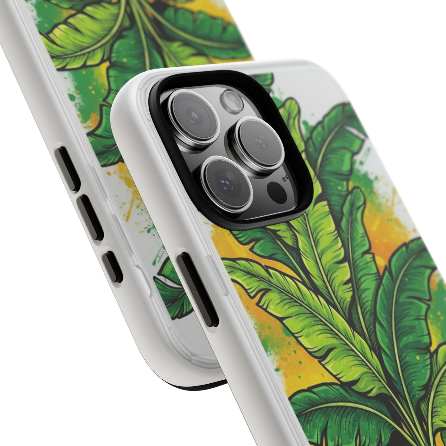 Tropical Banana Leaf Phone Case — Vibrant Green Plant Protector