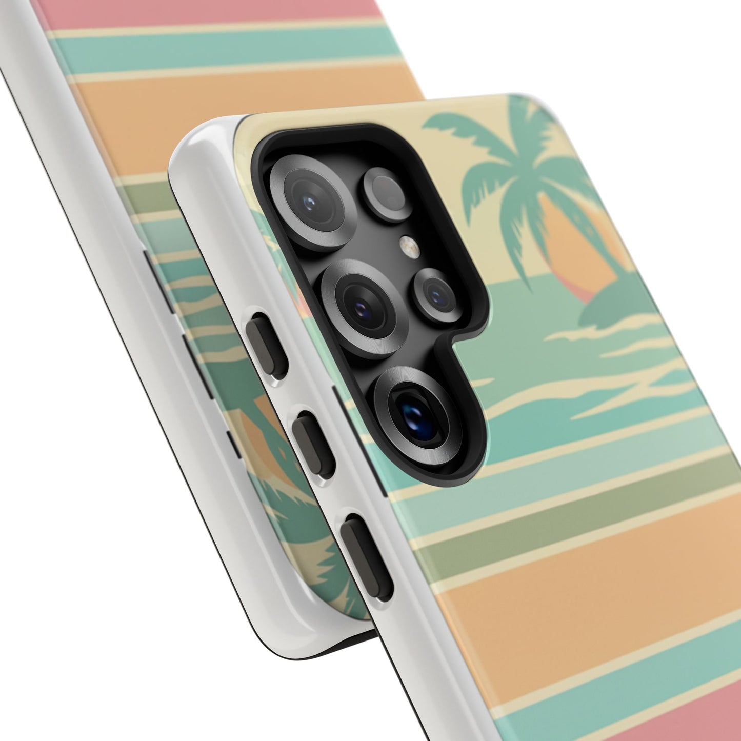 Tough Case — Retro Pastel Sunset Palm Tree Phone Case