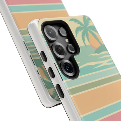 Tough Case — Retro Pastel Sunset Palm Tree Phone Case