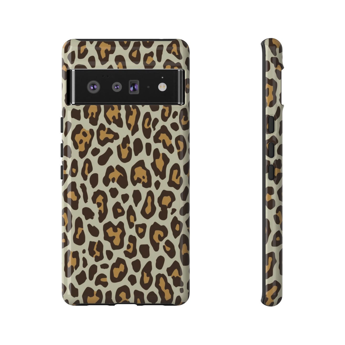 Leopard Print Tough Phone Case — Durable Protective Animal Print Case