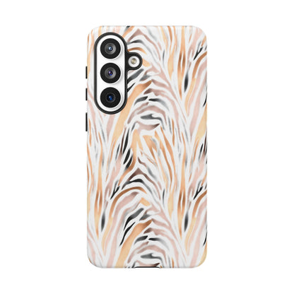 Tough Case — Neutral Watercolor Tiger Stripe Phone Case