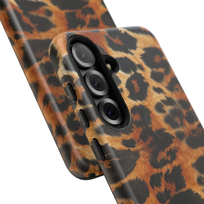 Leopard Print Tough Phone Case – Rugged Protective iPhone Cover