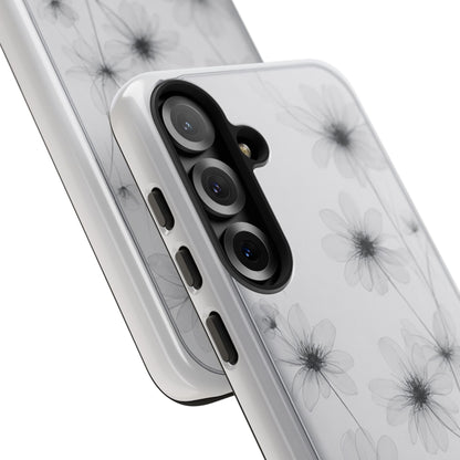 Tough Case — Black & White Floral Tough Phone Case