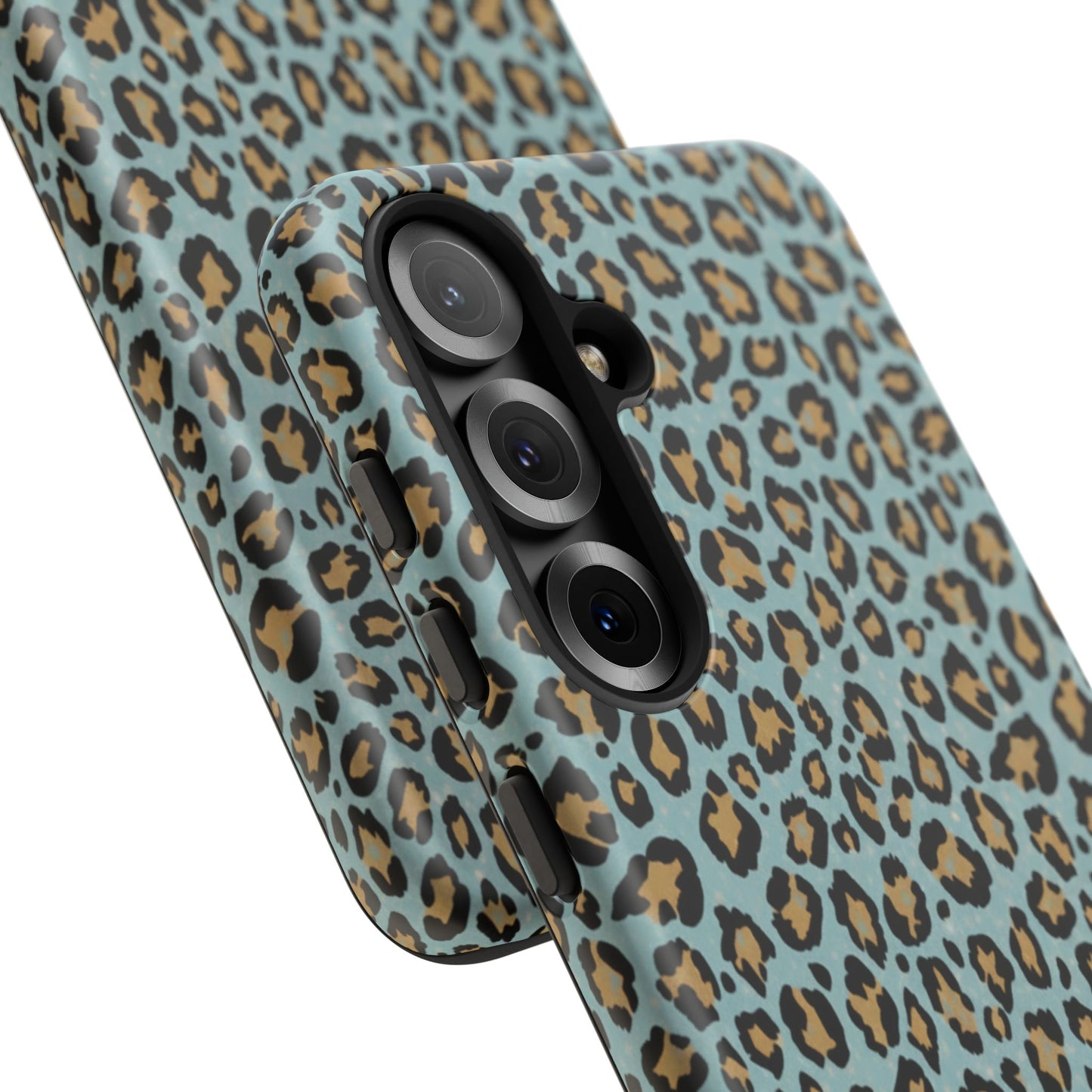 Leopard Print Tough Phone Case - Blue Cheetah Protective Cover