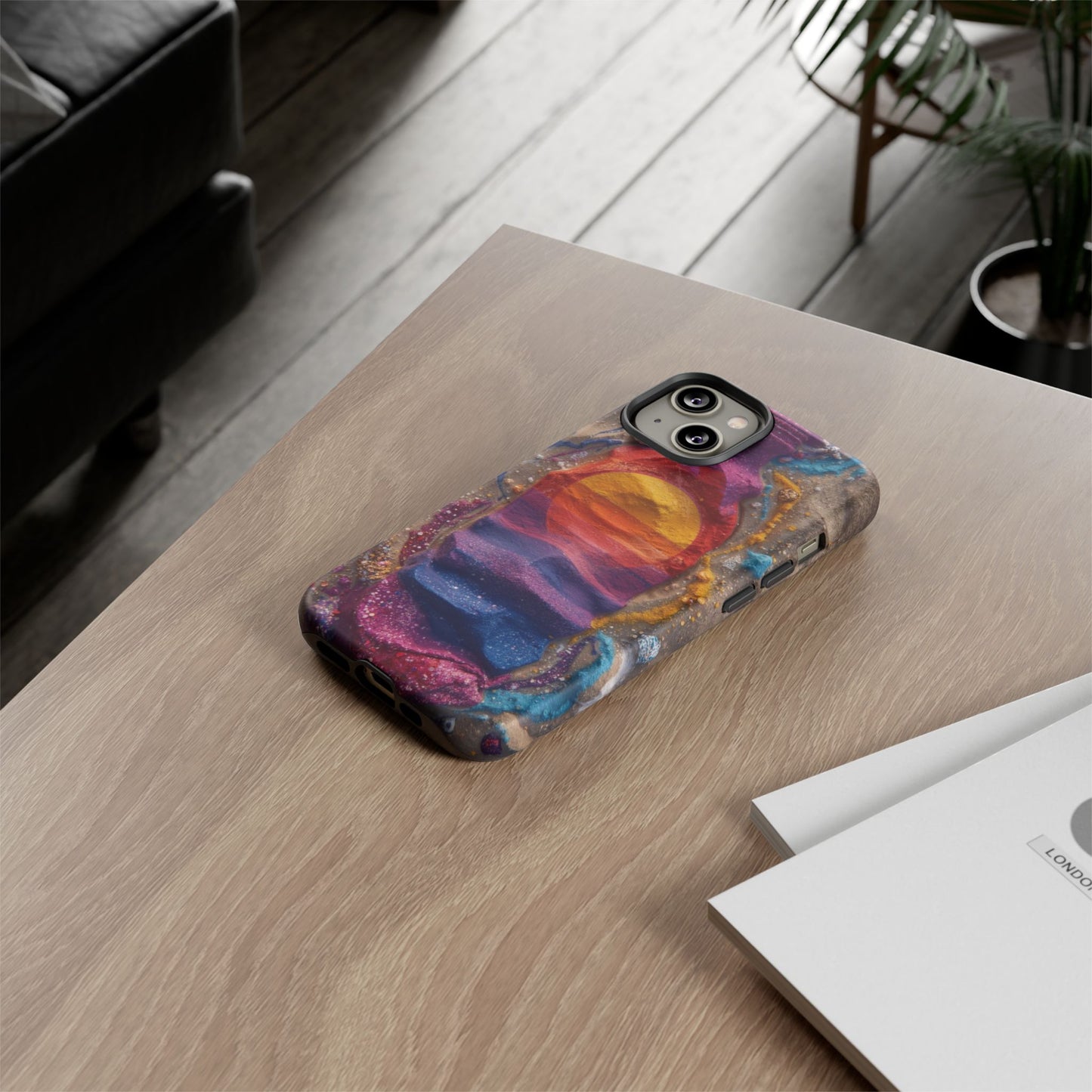 Phone Case — Colorful Sand Art Sunset Tough Protective Case