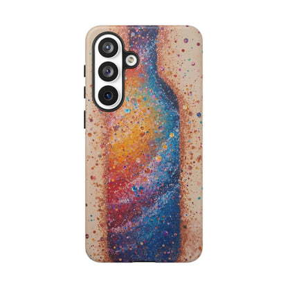 Galaxy Bottle Tough Phone Case — Colorful Nebula Splash iPhone Cover