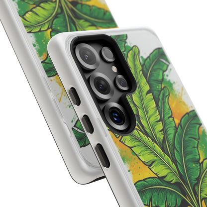 Tropical Banana Leaf Phone Case — Vibrant Green Plant Protector