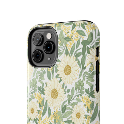 Daisy Meadow Tough Phone Case — Floral Protective Phone Cover