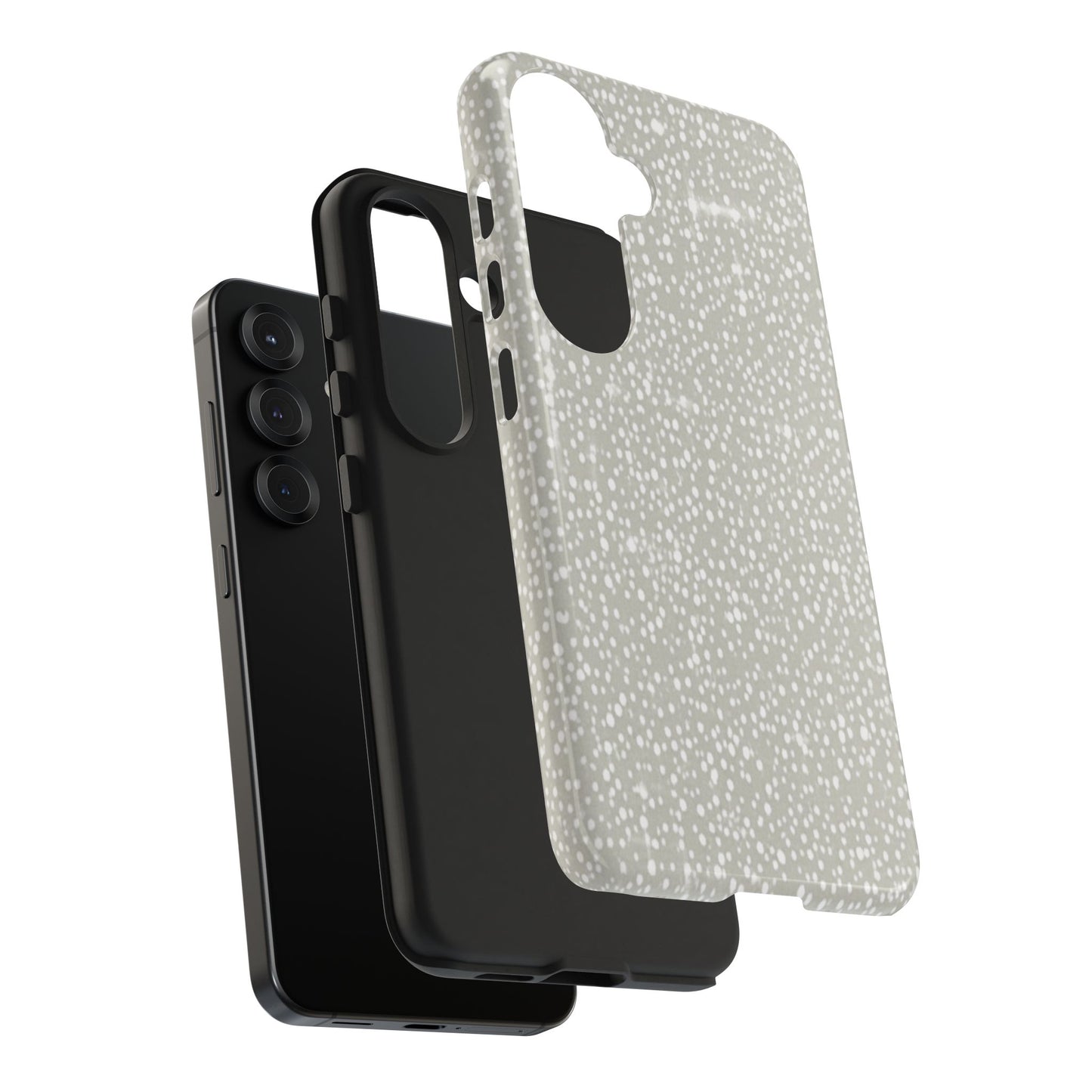 Speckled Gray Tough Phone Case — Protective Shockproof iPhone Cover