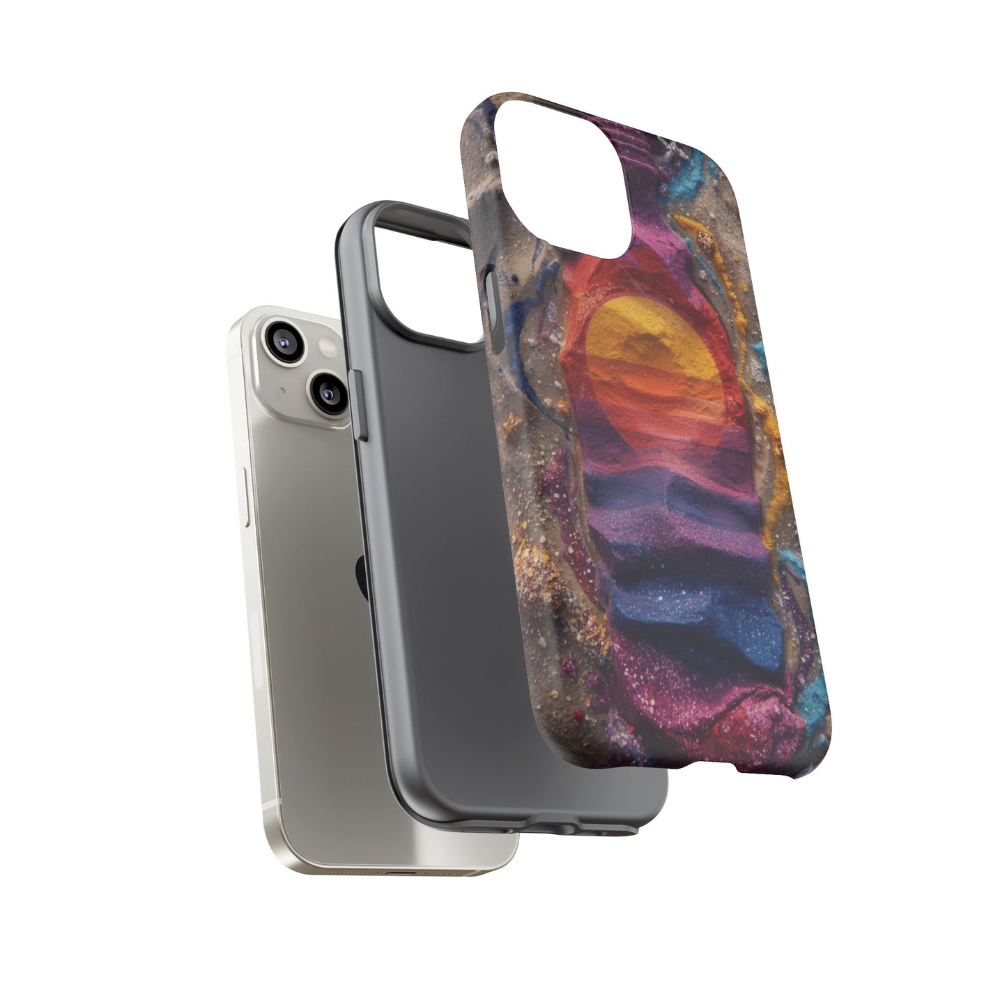 Phone Case — Colorful Sand Art Sunset Tough Protective Case