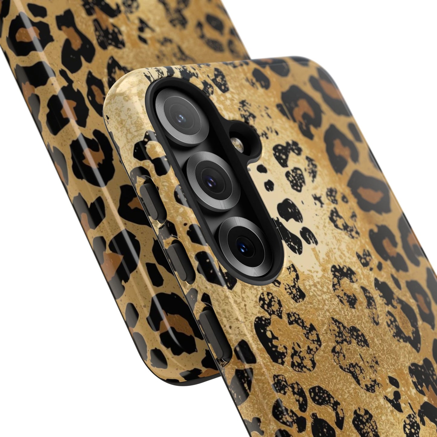 Leopard Print Tough Phone Case — Durable Protective iPhone Cover