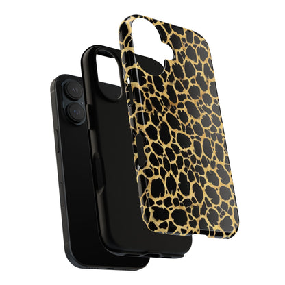 Giraffe Print Tough Phone Case — Durable Leopard-Style Protective Cover