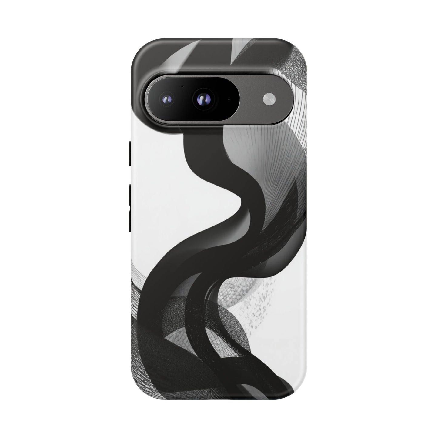 Phone Case — Monochrome Abstract Protective Cover