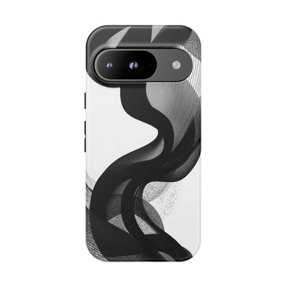 Phone Case — Monochrome Abstract Protective Cover