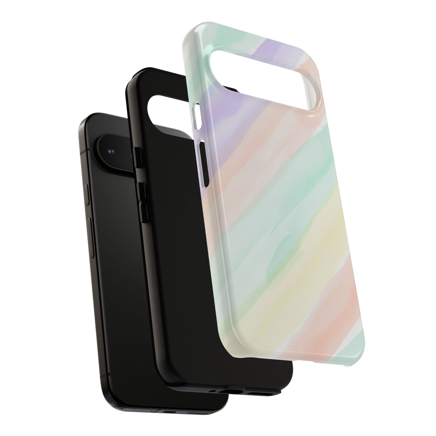 Pastel Watercolor Stripe Tough Phone Case