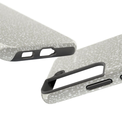 Speckled Gray Tough Phone Case — Protective Shockproof iPhone Cover