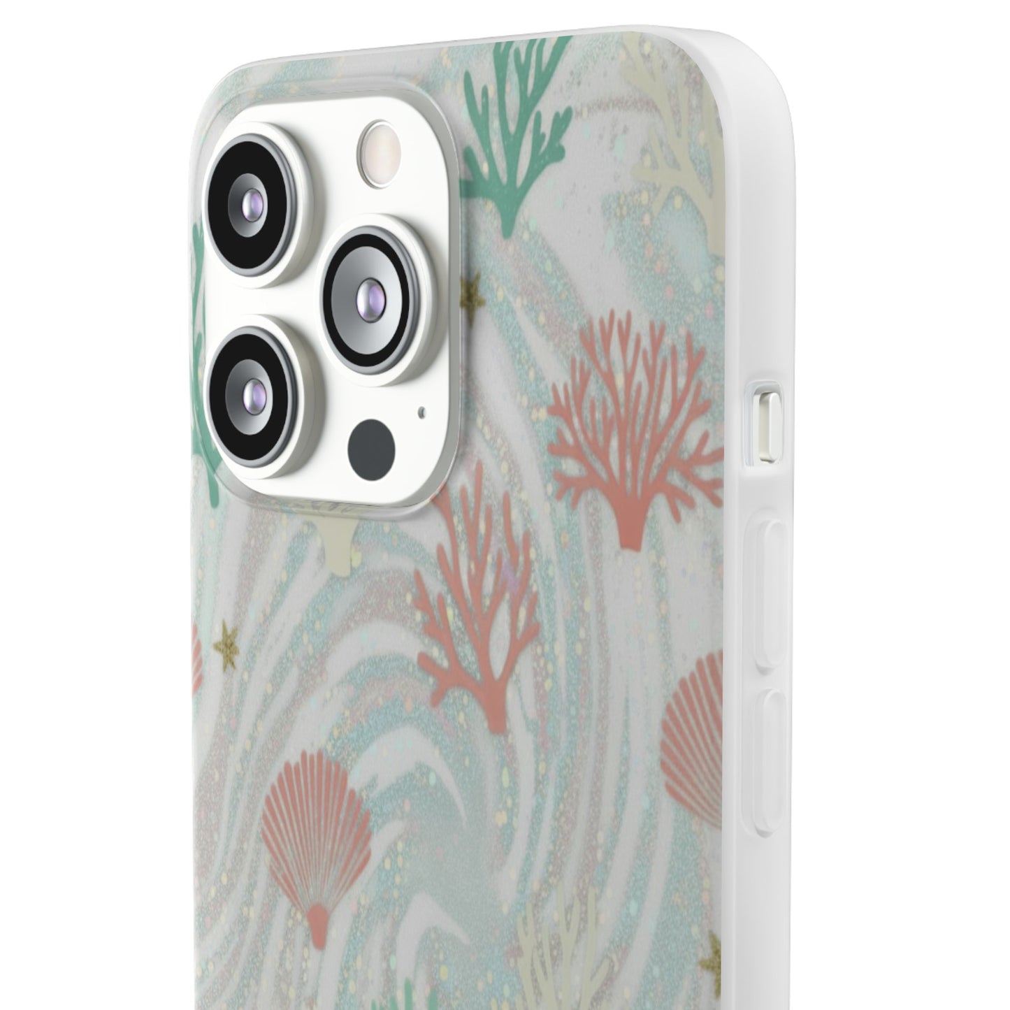 Pastel Seashell Phone Case — Coral Reef Wave iPhone Cover