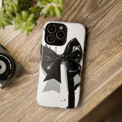 Phone Case — Black Bow Graphic Protective Cover