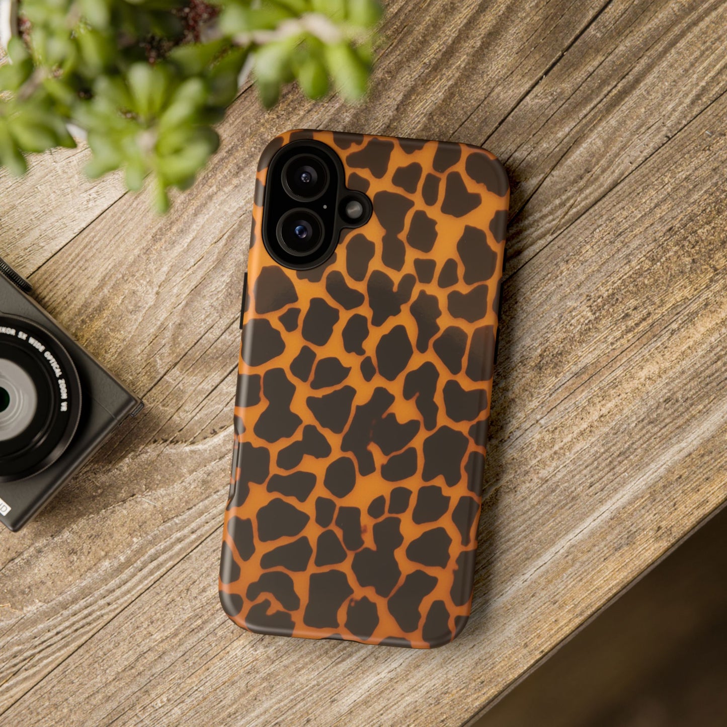 Leopard Print Tough Phone Case — Slim Protective iPhone Cover