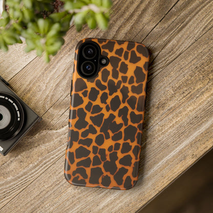 Leopard Print Tough Phone Case — Slim Protective iPhone Cover