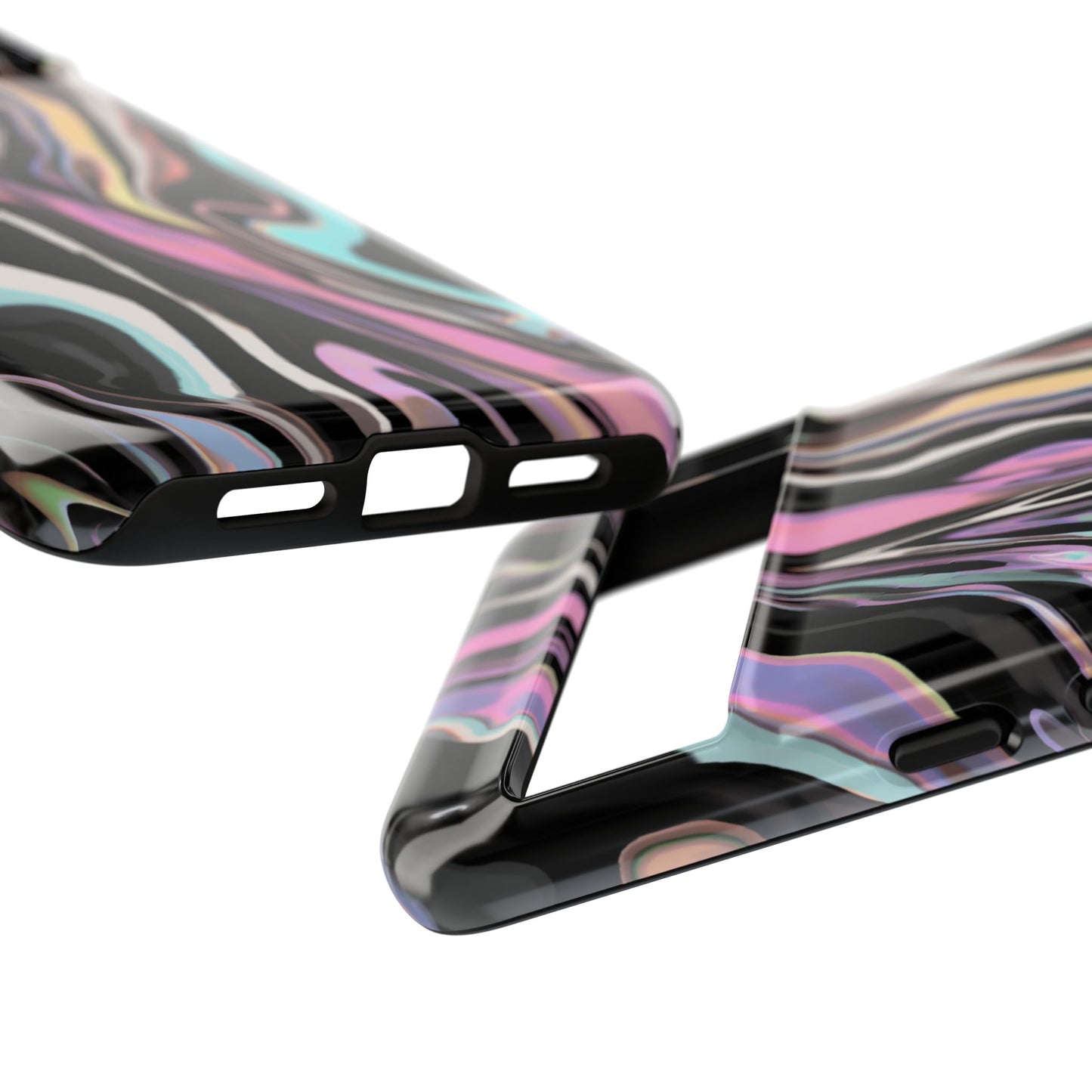 Abstract Marble Tough Phone Case — Pastel Swirl Protective Cover