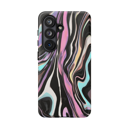 Abstract Marble Tough Phone Case — Pastel Swirl Protective Cover
