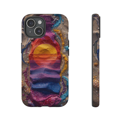Phone Case — Colorful Sand Art Sunset Tough Protective Case