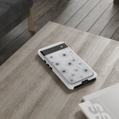 Tough Case — Black & White Floral Tough Phone Case