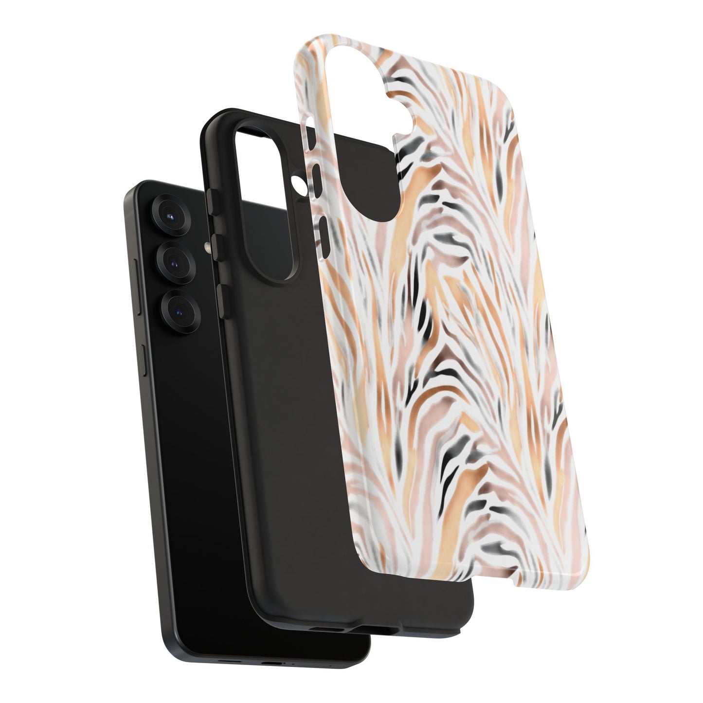 Tough Case — Neutral Watercolor Tiger Stripe Phone Case